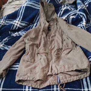 Tan Hooded Jacket